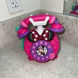 Kids' Pink and Purple Toy Phone with Character Design